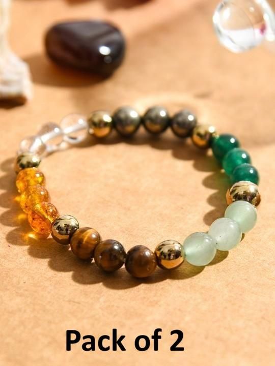 Dhan Yog Elasticated Bracelet (Pack of 2)